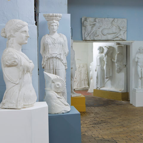 View of statues from the Archaeological Institute’s plaster cast collection, 2012