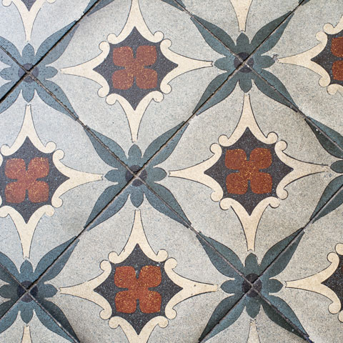 Original tiles from the founding period