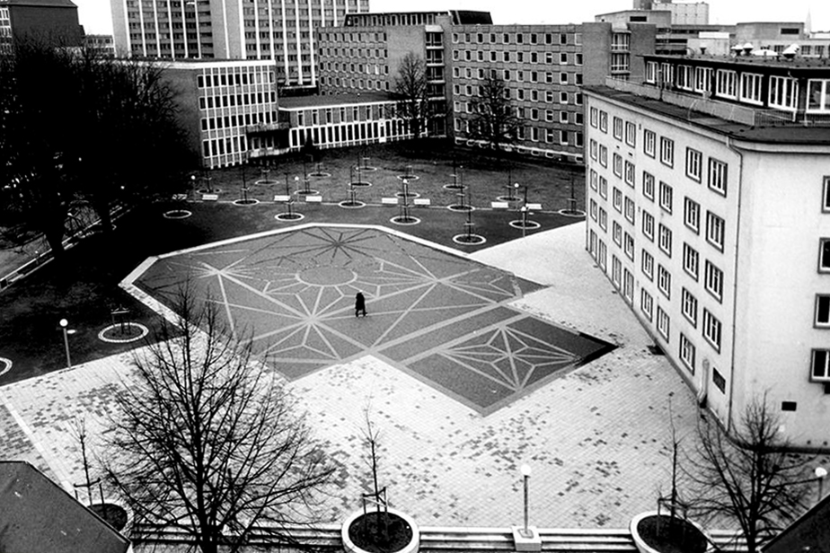 „Synagogenmonument“ from the bird's eyes view