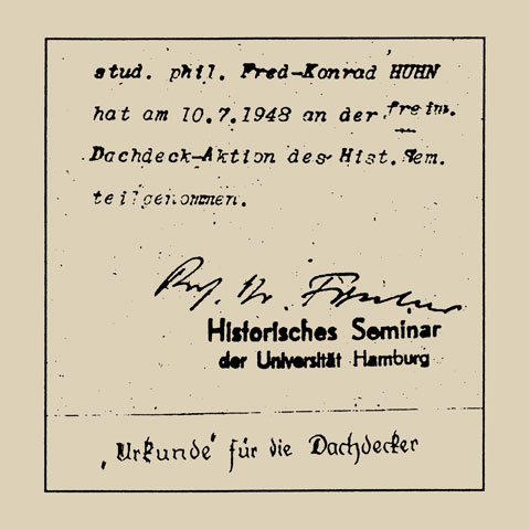 Certificate for rebuilding