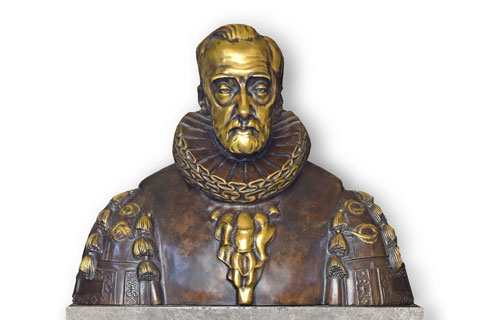 Werner von Melle, bust by Friedrich Wield, 1925, smaller-scale reproduction 2019