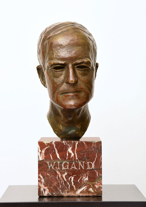 Albert Wigand, bust by Hans Schmitt, 1932