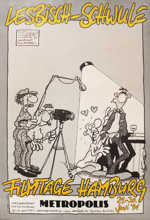 Plakat der Lesbisch Schwulen Filmtage, 1991