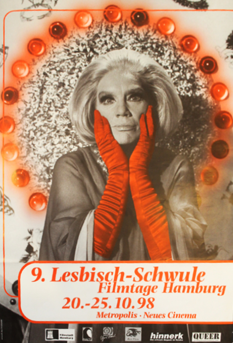 Plakat der Lesbisch Schwulen Filmtage, 1998