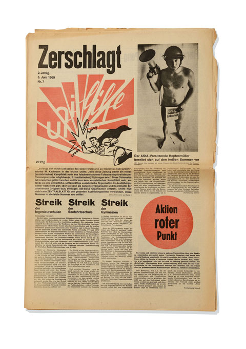 Titelblatt der Studierendenzeitung unilife, Ausgabe 7, vom 5.6.1969